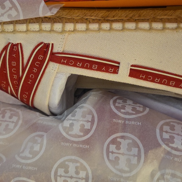 Tory Burch NIB Ribbon Espadrille Olana It - Picture 3 of 5